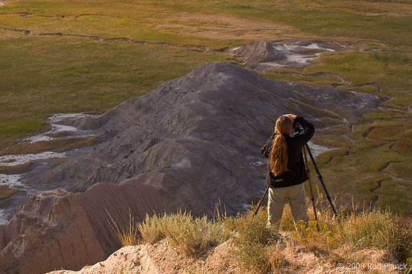 Photographer, Marlene Planck, Photographing Formations; National Parks; Badlands National Park; South Dakota