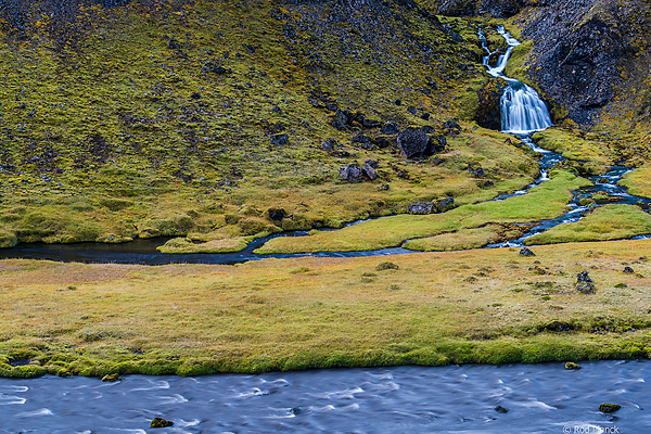 Small foss in the southern highlands of Iceland