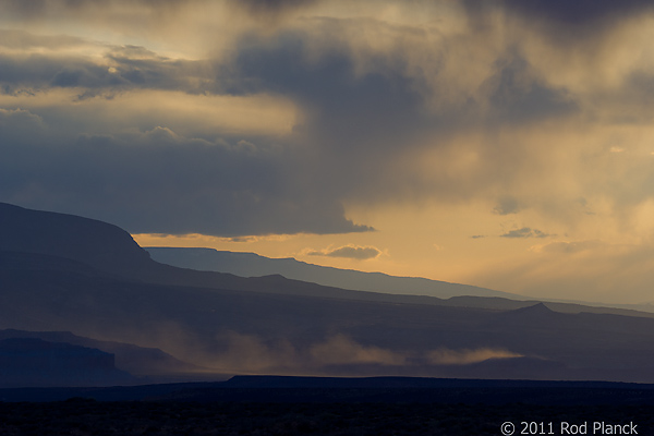 Henry Mountains at Sunset, Utah