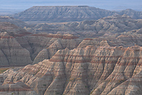 Banded Buttes, Formations, Badlands National Park, South Dakota